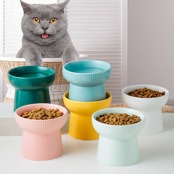 Ψηλό πλαστικό μπολ φαγητού - πολλά χρώματα