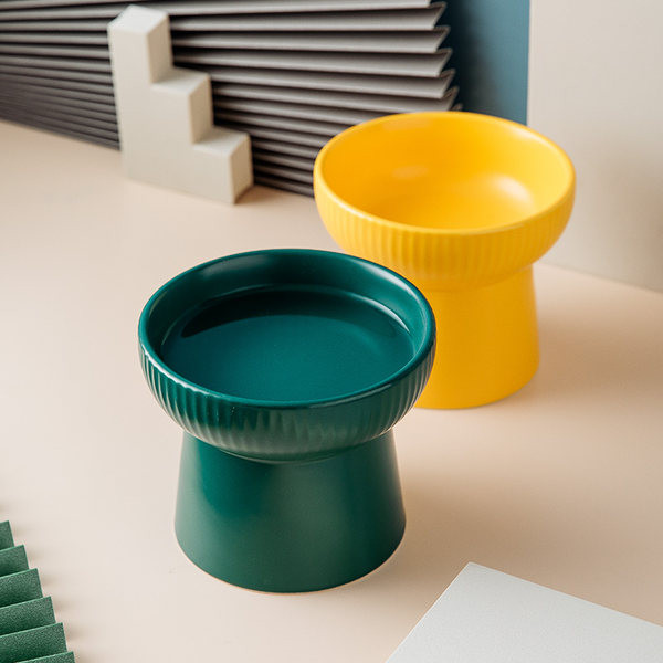 Ψηλό πλαστικό μπολ φαγητού - πολλά χρώματα