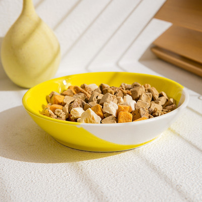 Bol rotund din ceramică pentru hrana pisicilor