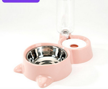 Bol dublu pentru pisici pentru apă și mâncare