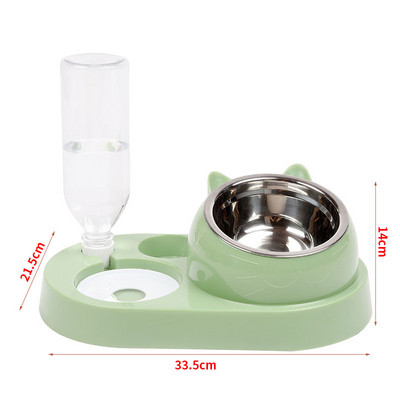 Bol pentru hrana pentru pisici cu dozator de apa