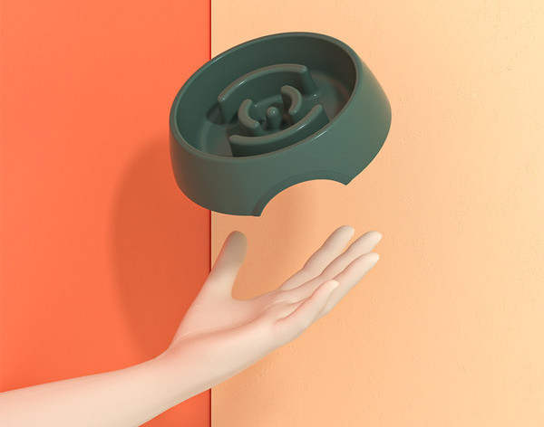 Plastikust ümmargune kauss kassidele