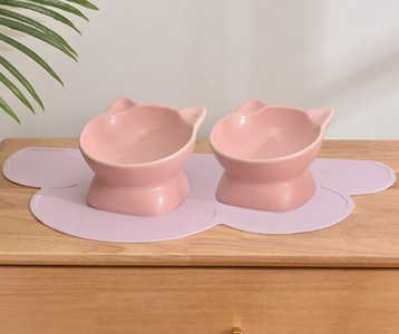 Bol din ceramică pe suport pentru pisici - diferite modele