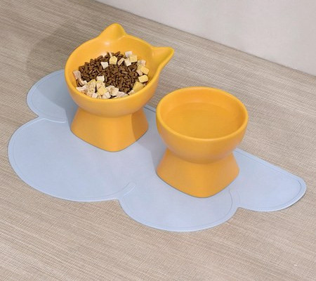 Bol din ceramică pe suport pentru pisici - diferite modele