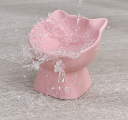 Bol din ceramică pe suport pentru pisici - diferite modele