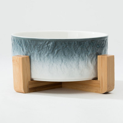 Керамична купа за храна със стойка