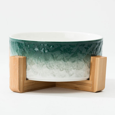 Керамична купа за храна със стойка