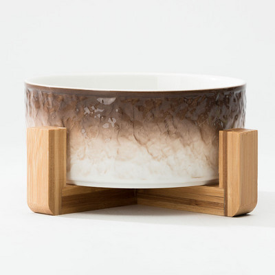 Керамична купа за храна със стойка