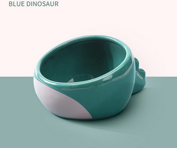 Керамична купа за котки с форма на динозавър