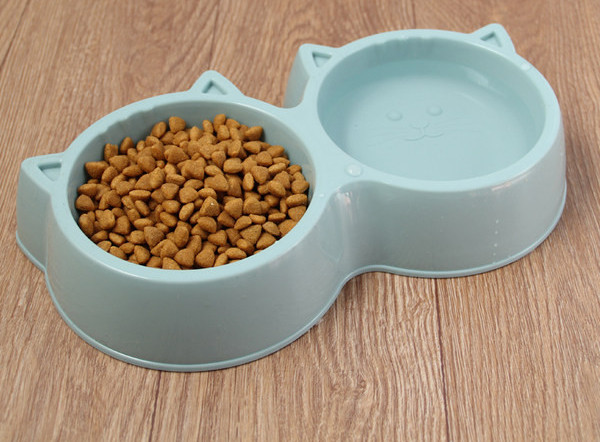 Двойна котешка купа за храна