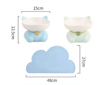 Bol din ceramică în formă de pisică