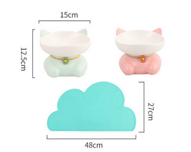 Bol din ceramică în formă de pisică