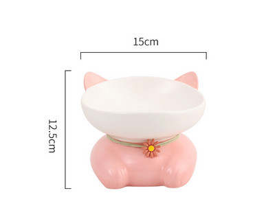 Bol din ceramică în formă de pisică