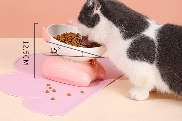 Bol din ceramică în formă de pisică