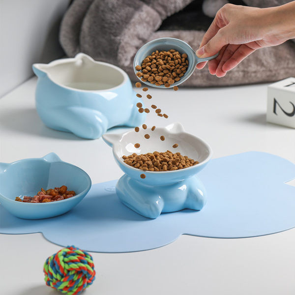 Bol de mâncare din ceramică pentru pisici - mai multe tipuri