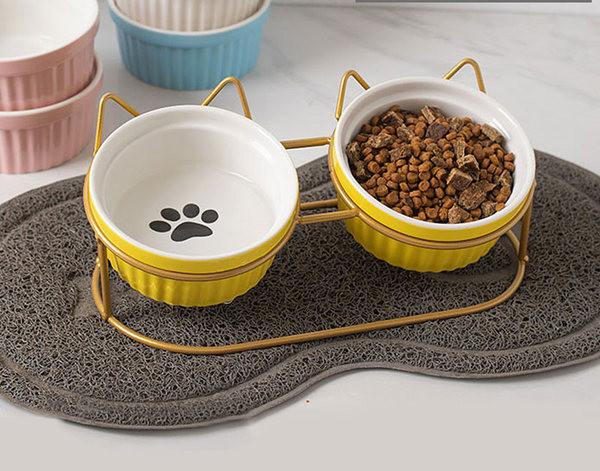 Bol din ceramica pentru mancarea pisicilor