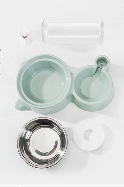 Bol dublu pentru hrana pentru pisici si dozator de apa