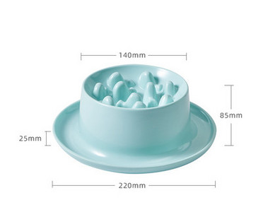 Керамична купа за храна на котки за бавно хранене