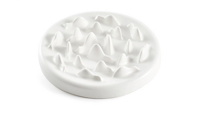 Керамична купа за храна на котки за бавно хранене