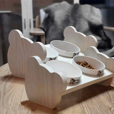 Керамична купа за храна на котки за бавно хранене