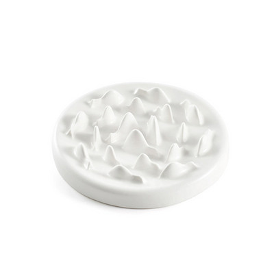 Керамична купа за храна на котки за бавно хранене