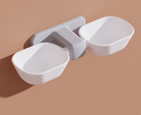 Διπλό μπολ για φαγητό και νερό για γάτες