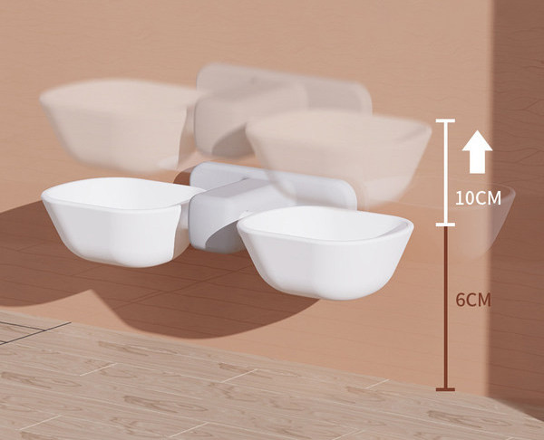 Διπλό μπολ για φαγητό και νερό για γάτες