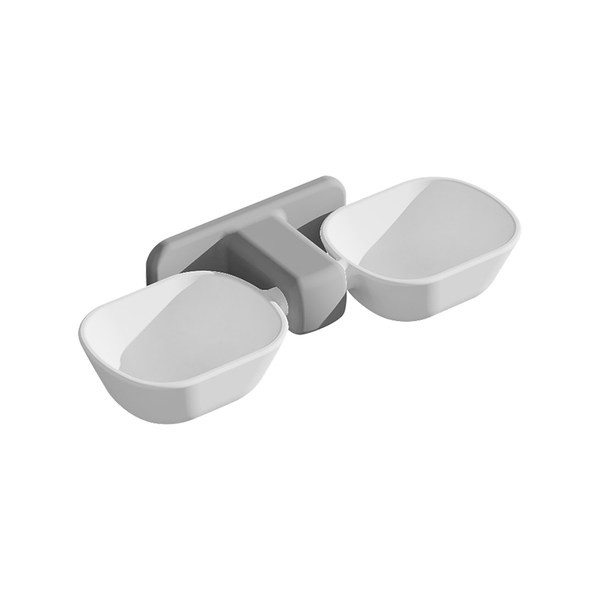 Διπλό μπολ για φαγητό και νερό για γάτες