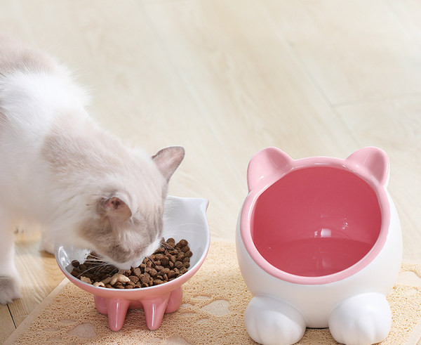 Керамична купа за храна на котки