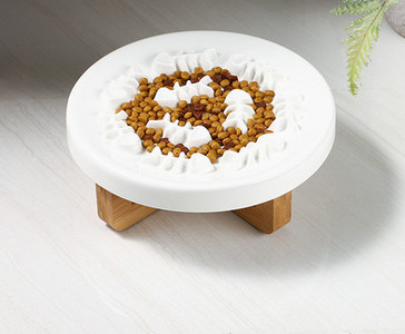 Keraamiline kassikauss puidust alusega või ilma