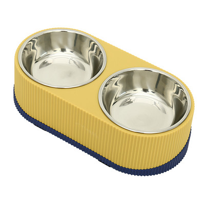 Двойна купа за храна на котки
