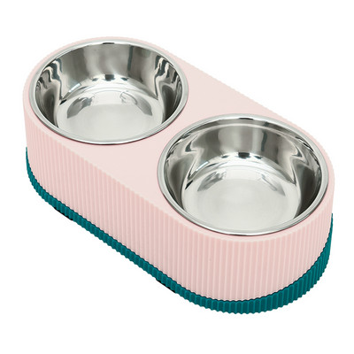 Двойна купа за храна на котки