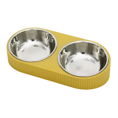 Двойна купа за храна на котки