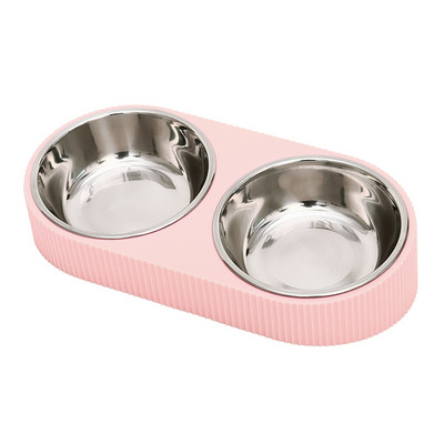 Двойна купа за храна на котки