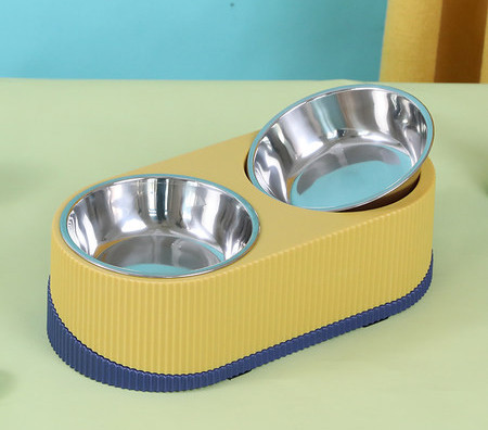 Двойна купа за храна на котки