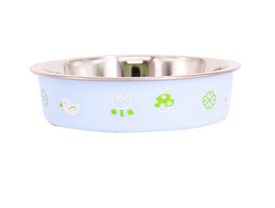 Цветна котешка купа за храна - метална