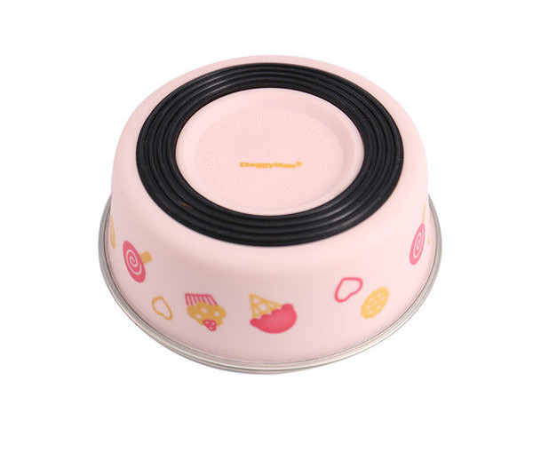 Цветна котешка купа за храна - метална