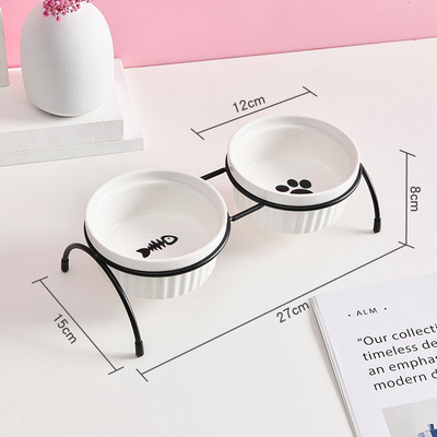 Κεραμικό μπολ με βάση για τροφές για κατοικίδια