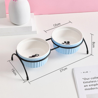 Κεραμικό μπολ με βάση για τροφές για κατοικίδια