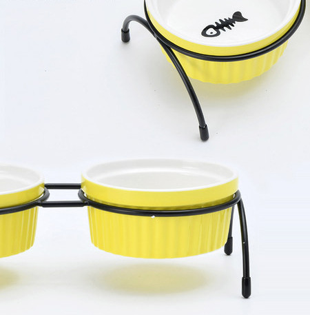 Κεραμικό μπολ με βάση για τροφές για κατοικίδια