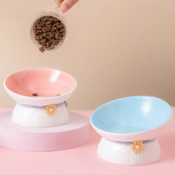 Bol rotund din ceramică pentru pisici