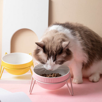 Κεραμικό μπολ για φαγητό και νερό για γάτες σε δύο μοντέλα