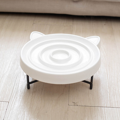 Κεραμικό μπολ για γατοτροφή για αργό τάισμα