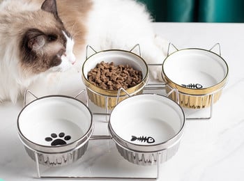 Купичка за храна на котки в два цвята