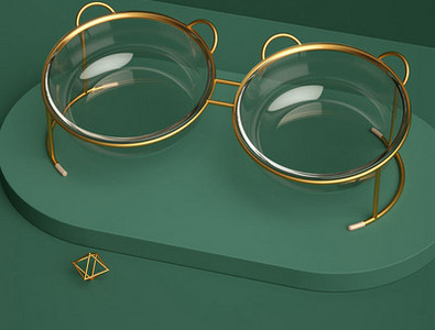 Kassi klaasist kauss - üks või kaks tükki