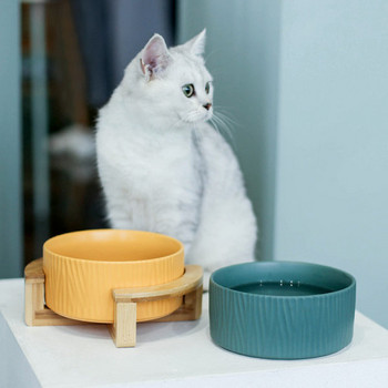 Cat bowl cat ceramic bowl dog water bowl with bowl cat bowl protection cervical votropic cat food bowl cat food bowl