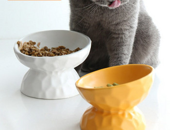 Керамична купа за котки - подходяща за храна и вода