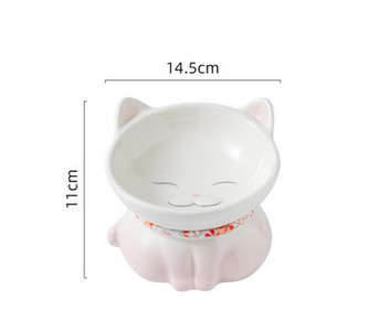 Κεραμικό μπολ για φαγητό σε σχήμα γάτας