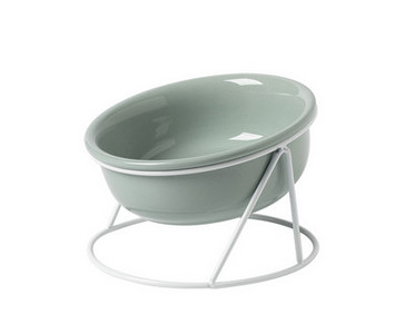 Διπλό κεραμικό μπολ για γατοτροφή