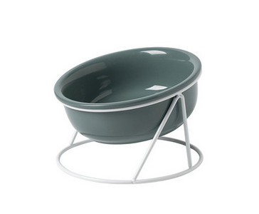 Διπλό κεραμικό μπολ για γατοτροφή